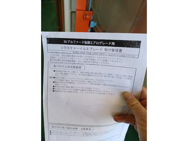トヨタ アルファード 30系後期 持込でシグネチャーイルミ トヨタ アルファード 30系後期 持込でシグネチャーイルミ