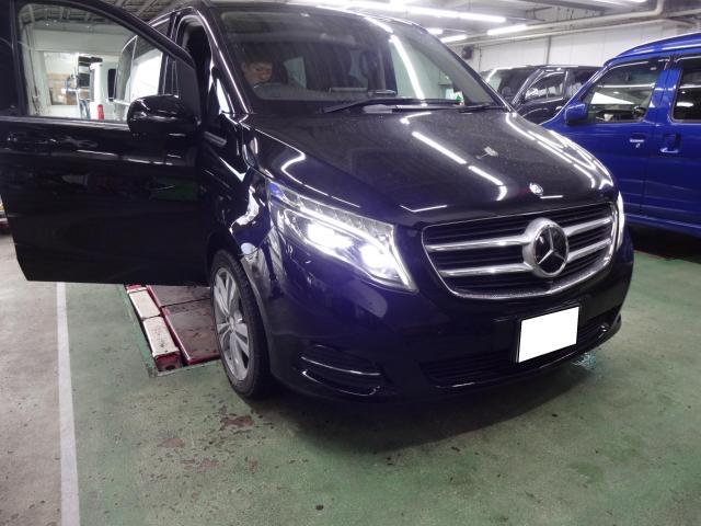 ＊サブバッテリー交換＊H28年式ベンツV220d【447811】＊ラクーン堅田店＊滋賀県大津市