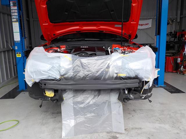 Audi A5SB RSグリル取付　レインホース塗装　室内カーボンパネル入れ替え　滋賀県草津市　ガレージレーベン　持ち込み部品取付