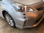 プリウスα フロントバンパー交換！【場所は京都！1度遊びに来て