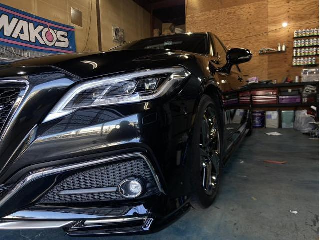 トヨタ　クラウン　TRDエアロ取り付け！コーティング【京都、大阪事前予約で夜間も対応可能です！】