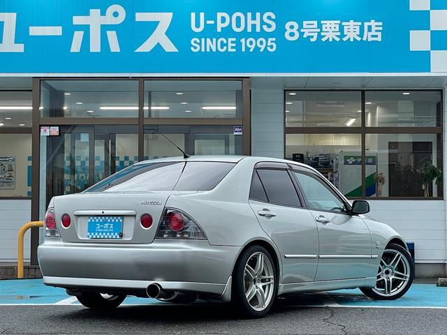 ユーポス8号栗東店 トヨタ アルテッツァ AS200 Zエディション 在庫車紹介 車高調 社外17インチアルミ トラストマフラー キセノンライト 滋賀県 栗東 守山 草津 大津 湖南 野洲 甲賀 中古車販売