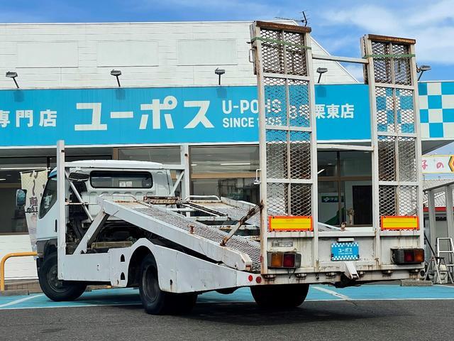 ユーポス8号栗東店 三菱ふそう キャンター 4.6 MT 在庫車紹介 2台積み ウィンチ メッキバンパー メッキミラー 54.5万km 滋賀県 栗東 守山 草津 大津 湖南 野洲 甲賀 中古車販売 積車 レッカー FE648