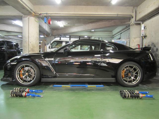 R35 Gt R 車高調アダプター取付 グーネットピット