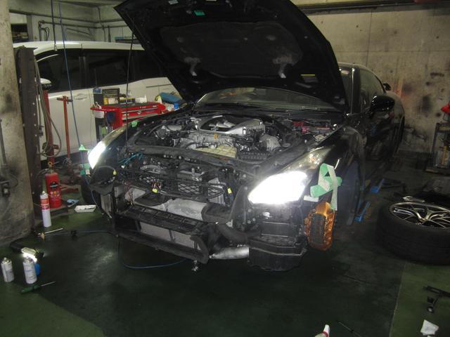 Ｒ３５　ラジェーター交換作業