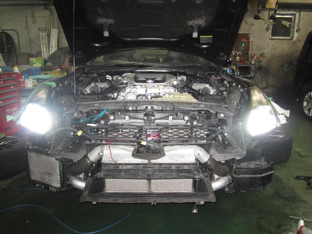 Ｒ３５　ラジェーター交換作業