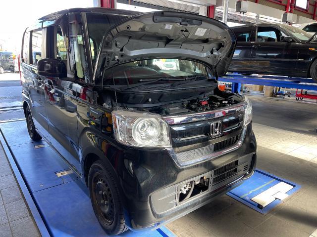 ホンダ　N-BOX 光軸調整　サイドスリップ調整　和歌山市　岩出市　紀の川市　軽ワールド　車検のコバック　コバック