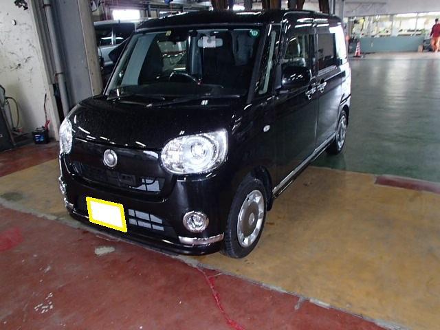 板金塗装実例　ムーヴキャンバス　左前廻り