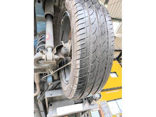 ダイハツキャスト【タイヤ交換】出先でパンク！？レスキューで積載車やレンタカー対応可能です！パンクでのタイヤ交換作業も５５分スーパー車検にお任せ！北九州市八幡西区、八幡東区、小倉南区、小倉北区、中間市、宗像市他地域大歓迎！