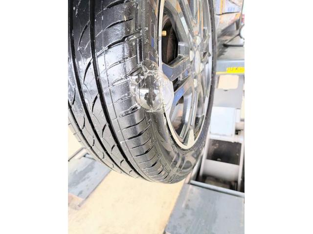 ダイハツキャスト【タイヤ交換】出先でパンク！？レスキューで積載車やレンタカー対応可能です！パンクでのタイヤ交換作業も５５分スーパー車検にお任せ！北九州市八幡西区、八幡東区、小倉南区、小倉北区、中間市、宗像市他地域大歓迎！