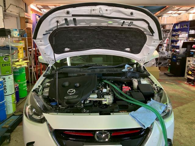 DJデミオ　ヒーターコア清掃修理　福岡市　東区　博多区　中央区　南区　早良区　城南区　西区　志免町　粕屋町　新宮町　大野城市　太宰府市　地域のお客様も大歓迎です！