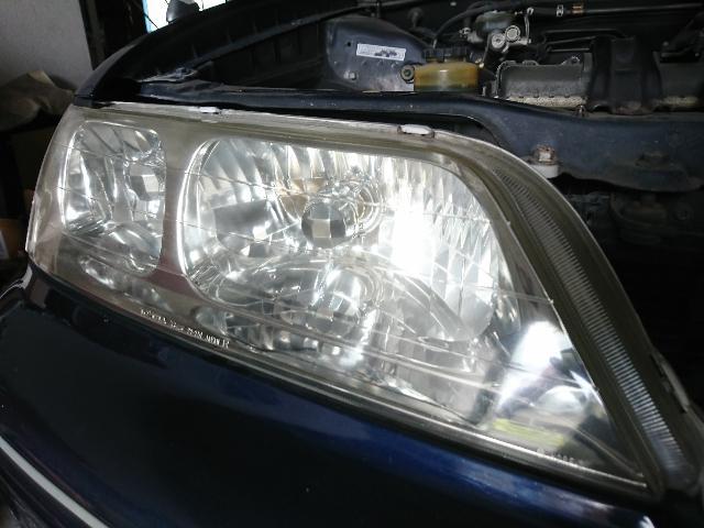 マークⅡ GX100 エンジンオイル交換 エレメント交換 ヘッドライト磨き 黄ばみ くすみ 曇り 糟屋郡 篠栗町 福岡市 飯塚