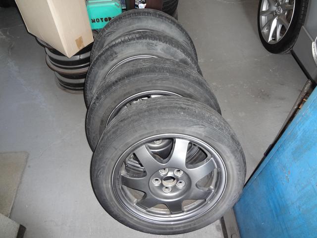 タイヤ交換　ホイールバランス調整　中古タイヤ　組換　入れ替え　195/55R16　糟屋郡　篠栗町　福岡市　飯塚