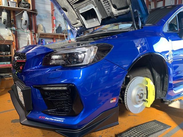 SUBARU WRX S4 ブレーキローター交換　キャリパー交換　LEXUS LS　キャリパー交換　純正移植　福岡市西区　福岡市早良区　福岡市城南区　福岡県糸島市　その他地域の方もお気軽にお声かけ下さい。