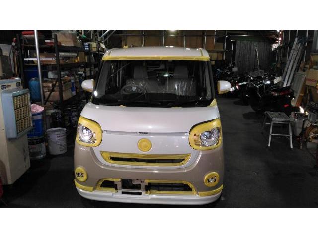 新車　ムーブキャンバス　ガラスコーティング　自動車　新車　中古車販売の事なら　ｍｅコーポレーション　北九州市　八幡西区　八幡東区　小倉北区　小倉南区　戸畑区　若松区　門司区　中間市　直方市　遠賀町　他地域のお客様も大歓迎です！