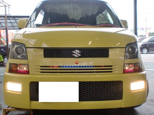  MH21S  ワゴンR　RR　　フォグランプ球交換