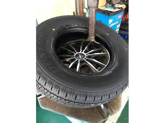 ハイエース 195/80R15 持込みタイヤ交換