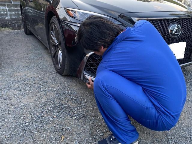レクサス　LS500　フロントダクトカバー交換　福岡　小郡　筑紫野　久留米　鳥栖　朝倉　他地域も大歓迎！！　小郡車輌筑紫野店