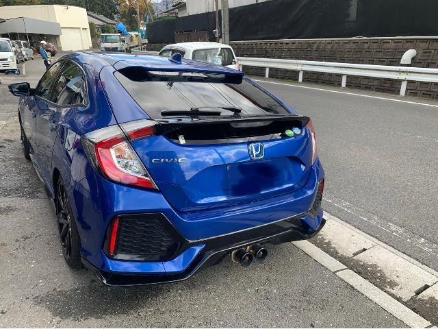 ホンダ　シビック　ハッチバック　FK7　～１２カ月点検　左リヤドア、へこみ修理　デントリペア～　直方市　鞍手郡　宮若市　八幡西区　飯塚市　田川