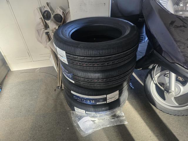 マツダ　デミオ　持込バッテリー交換・タイヤ４本持込交換作業　福岡　太宰府　筑紫野　大野城　春日 那珂川
