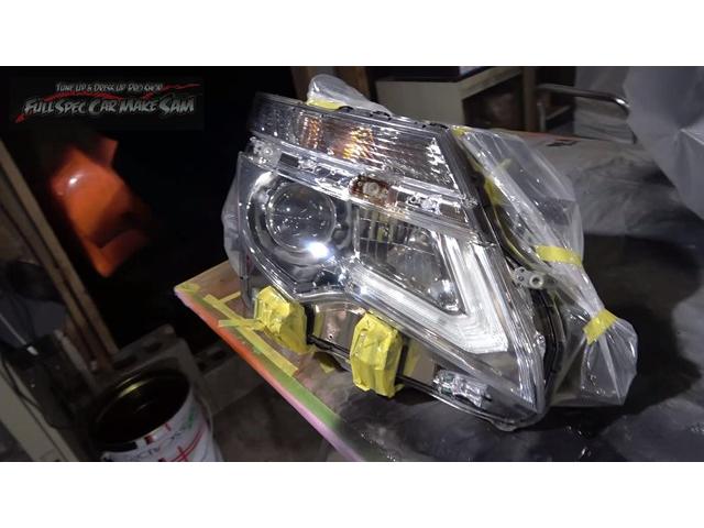 注文販売の　Ｅ５２　エルグランド　サムエディションします　ヘッドライト塗装　ガラス磨き　後期化　納車準備　大分県　福岡県　熊本県　長崎県　宮崎県　鹿児島県　山口県　広島県　愛媛県　大分県大分市　福岡県福岡市　大分県日田市　ＳＯＤ－１