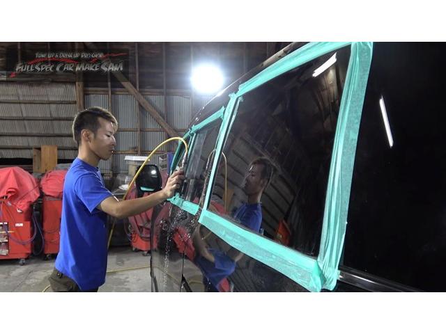 注文販売の　Ｅ５２　エルグランド　サムエディションします　ヘッドライト塗装　ガラス磨き　後期化　納車準備　大分県　福岡県　熊本県　長崎県　宮崎県　鹿児島県　山口県　広島県　愛媛県　大分県大分市　福岡県福岡市　大分県日田市　ＳＯＤ－１