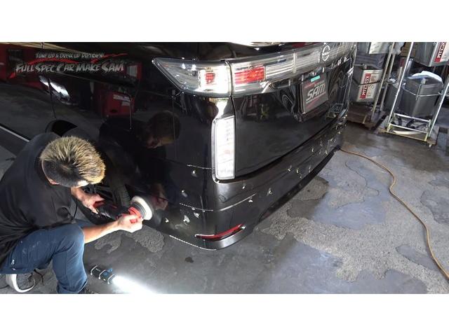 注文販売の　Ｅ５２　エルグランド　サムエディションします　ヘッドライト塗装　ガラス磨き　後期化　納車準備　大分県　福岡県　熊本県　長崎県　宮崎県　鹿児島県　山口県　広島県　愛媛県　大分県大分市　福岡県福岡市　大分県日田市　ＳＯＤ－１