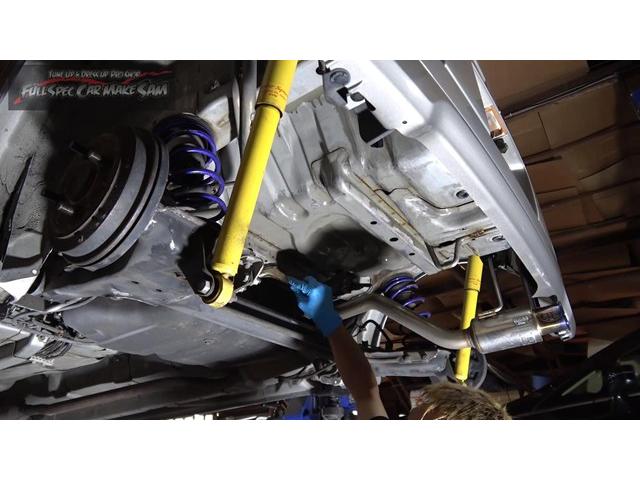 Ｌ４０５Ｓ　ソニカ　前回オールペン時に指摘した　下回りの錆転換　塗装　サンドブラスト　錆取り　下塗り　　大分県　福岡県　熊本県　長崎県　宮崎県　鹿児島県　山口県　広島県　愛媛県　大分県大分市　福岡県福岡市　大分県日田市　ＳＯＤ－１