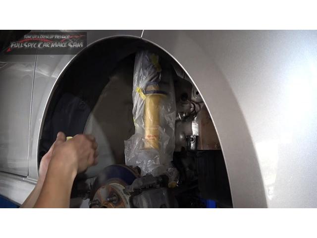 Ｌ４０５Ｓ　ソニカ　前回オールペン時に指摘した　下回りの錆転換　塗装　サンドブラスト　錆取り　下塗り　　大分県　福岡県　熊本県　長崎県　宮崎県　鹿児島県　山口県　広島県　愛媛県　大分県大分市　福岡県福岡市　大分県日田市　ＳＯＤ－１