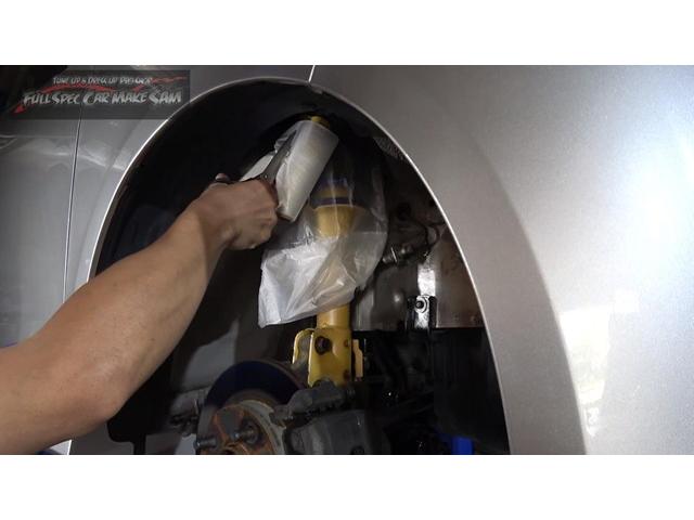 Ｌ４０５Ｓ　ソニカ　前回オールペン時に指摘した　下回りの錆転換　塗装　サンドブラスト　錆取り　下塗り　　大分県　福岡県　熊本県　長崎県　宮崎県　鹿児島県　山口県　広島県　愛媛県　大分県大分市　福岡県福岡市　大分県日田市　ＳＯＤ－１