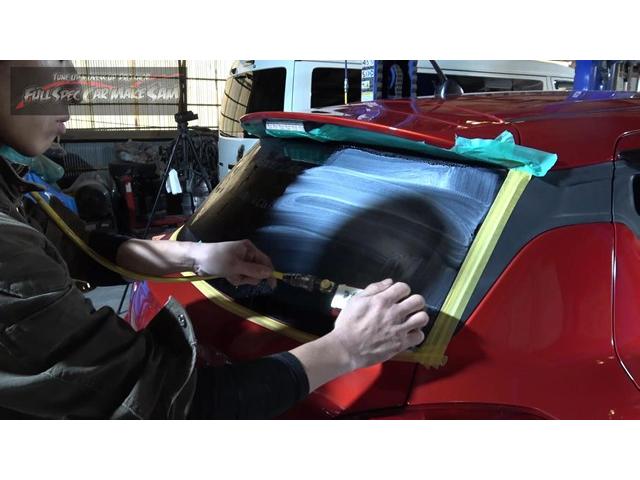 ３　注文販売で買ってきた　ＺＣ３３Ｓ　スイフトスポーツ　納車準備　ラッピング剥がし　ガーニッシュ取付　ガラス磨き　大分県　福岡県　熊本県　長崎県　宮崎県　鹿児島県　山口県　広島県　愛媛県　大分県大分市　福岡県福岡市　大分県日田市　ＳＯＤ－１