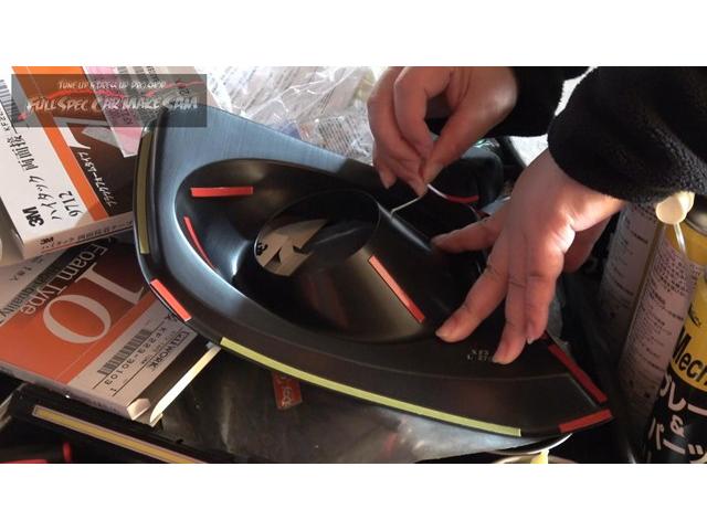 ３　注文販売で買ってきた　ＺＣ３３Ｓ　スイフトスポーツ　納車準備　ラッピング剥がし　ガーニッシュ取付　ガラス磨き　大分県　福岡県　熊本県　長崎県　宮崎県　鹿児島県　山口県　広島県　愛媛県　大分県大分市　福岡県福岡市　大分県日田市　ＳＯＤ－１