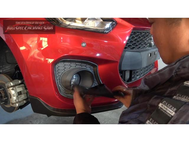 ３　注文販売で買ってきた　ＺＣ３３Ｓ　スイフトスポーツ　納車準備　ラッピング剥がし　ガーニッシュ取付　ガラス磨き　大分県　福岡県　熊本県　長崎県　宮崎県　鹿児島県　山口県　広島県　愛媛県　大分県大分市　福岡県福岡市　大分県日田市　ＳＯＤ－１