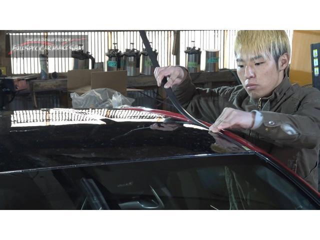 ＧＲヤリス　カーボンラッピング剥がし　カーボンルーフ　クリア塗装　大分県　福岡県　熊本県　長崎県　宮崎県　鹿児島県　山口県　広島県　愛媛県　大分県大分市　福岡県福岡市　大分県日田市　ＳＯＤ－１