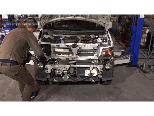 Ｈ８２Ｗ　ＥＫスポーツ　ラジエター交換　作業ミスで穴が開いたようです　ＬＬＣ漏れ　大分県　福岡県　熊本県　長崎県　宮崎県　鹿児島県　山口県　広島県　愛媛県　大分県大分市　福岡県福岡市　大分県日田市　ＳＯＤ－１