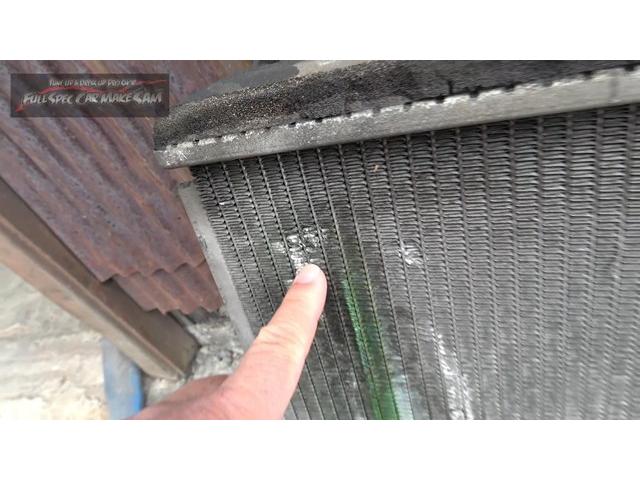 Ｈ８２Ｗ　ＥＫスポーツ　ラジエター交換　作業ミスで穴が開いたようです　ＬＬＣ漏れ　大分県　福岡県　熊本県　長崎県　宮崎県　鹿児島県　山口県　広島県　愛媛県　大分県大分市　福岡県福岡市　大分県日田市　ＳＯＤ－１