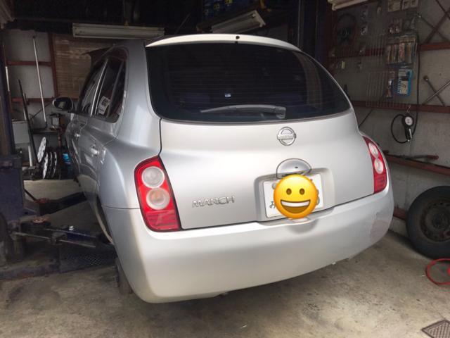 マーチ　車検　整備　オイル　タイヤ　バッテリー　エンスト　スロットルボディー　フロントガラス　ドライブレコーダー　アライメント　カーアクト大分　大分市　修理　交換　別府市　臼杵市　竹田市　由布市　パンク　エンジン止まる　ナビ　テレビ