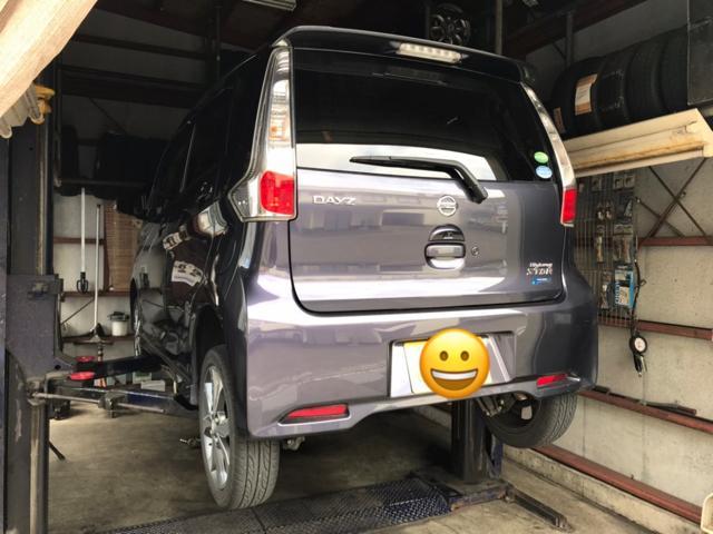 デイズ　デミオ　オイル　交換　カーアクト大分　大分市　修理　車検　整備　タイヤ　バッテリー　マフラー　持ち込み　取付　廃車　買取　キズ　ヘコミ　ドライブレコーダー　フロントガラス　アライメント　ナビ　テレビキット　パンク　