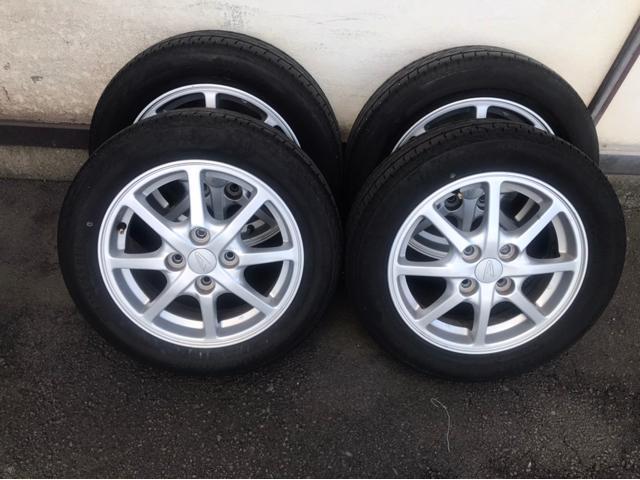 ダイハツ　ミライース　ホイール　中古　タイヤ　交換　キズ　持ち込み　アマゾン　大分　楽天　カーアクト大分　修理　車検　整備　車　高価　買取　不動車　廃車　ヘコミ　事故　故障　ドライブレコーダー　レッカー搬送　バッテリー