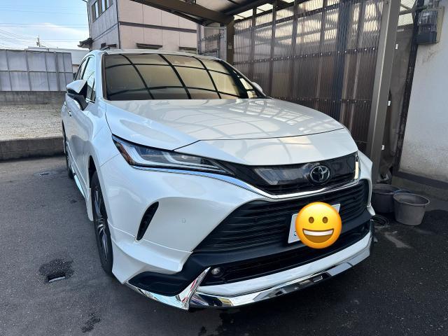 トヨタ　ハリアー　注文販売　ボディコーティング　中古車オークション　買取　キズ　廃車　ヘコミ　事故　バッテリー　故障　ドライブレコーダー　不動車　持ち込み　カーアクト大分　タイヤ　交換　修理　