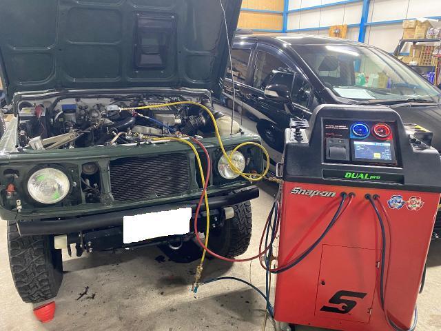 スズキ　ジムニー　JA22W エアコンクリーニング ラジエター修理 メンテナンス・日常点検 整備 大野城市 春日市 筑紫野市 太宰府市 福岡市 南区 博多区 中央区 城南区 福岡 佐賀 長崎 大分 熊本 鹿児島 宮崎 九州