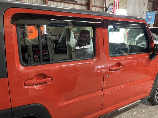 スズキハスラー　バイザー　マット　ビルトインETC　那珂川市・福岡市博多区、南区、城南区、早良区、西区、東区、中央区・春日市・大野城市・太宰府市・筑紫野市、他地域のお客様も大歓迎です！