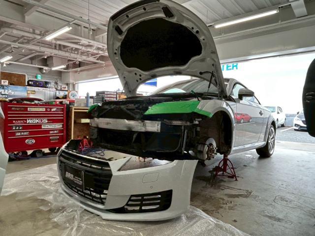 ｱｳﾃﾞｨ TTｸｰﾍﾟ R8 RS ﾊﾞﾝﾊﾟｰ交換 ﾍﾞﾝﾂ 取付 取り付け 車検 持込 持ち込み ﾃﾞｯﾄﾞﾆﾝｸﾞ 構造変更 福岡市 中央区 博多区 南区 西区 東区 天神 那の津 ｶｽﾀﾑ