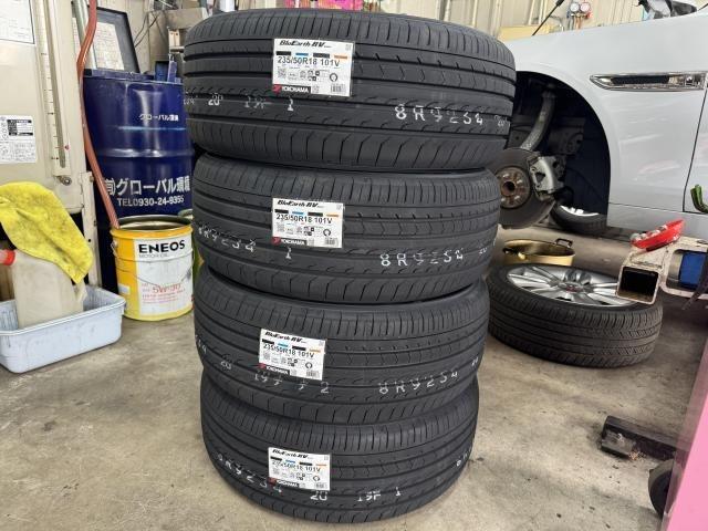 ヴェルファイアHV　タイヤ4本交換　ヨコハマタイヤ　　オートウェイ サテライトショップ  　直送　持ち込みタイヤ交換　タイヤ安い　福岡県　福岡市　北九州市　門司区　小倉南区 　小倉北区