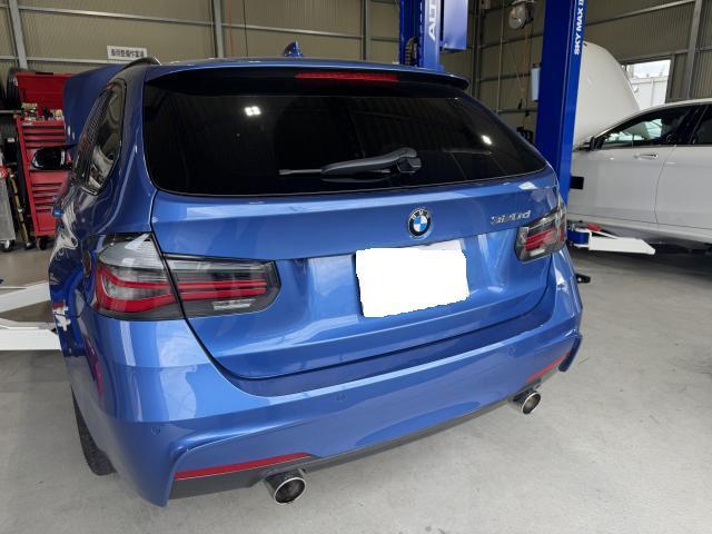 ＢＭＷ　３シリーズ　F31　アイバッハ　ダウンサス　エンジンオイル交換　輸入車　北九州市　整備　メンテナンス　小倉南区　門司区　小倉北区　他地域のお客様も大歓迎です！ 
