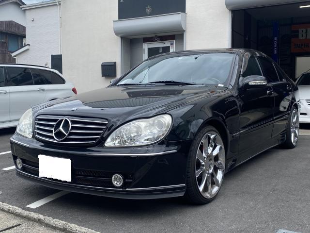 メルセデス・ベンツ　W220　ミラー型ドライブレコーダー取付　バックカメラ取付　福岡市西区　早良区　南区　城南区　中央区　博多区　東区　那珂川市　春日市　大野城市　太宰府市　糸島市　筑紫野市　他地域のお客様も大歓迎です！