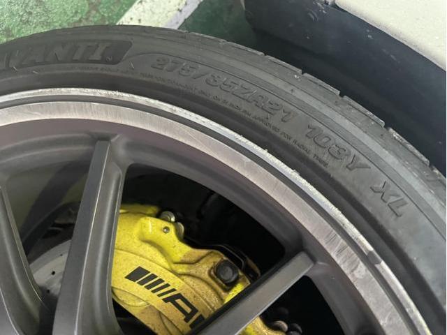 【メルセデスAMG GT 4ドアクーペ】ホイールガリ傷修正（1本）／福岡市東区