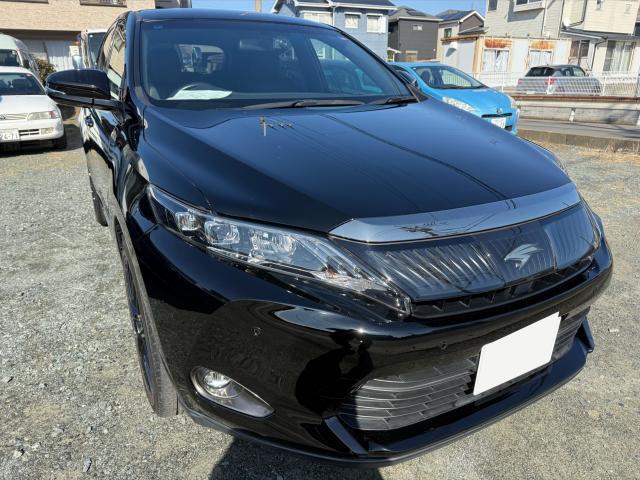 トヨタ　ハリアー　塗装　鈑金　ボンネット　フェンダー　バンパー　保険　那珂川市　福岡市　南区　西区　東区　博多区　中央区　城南区　春日市　大野城市　太宰府市　筑紫野市