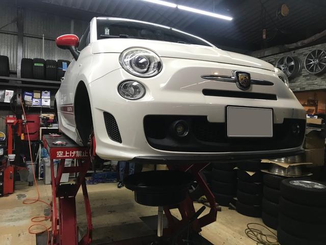 FIAT ABARTH 500 タイヤ交換＆オイル交換～　北九州　八幡西区　