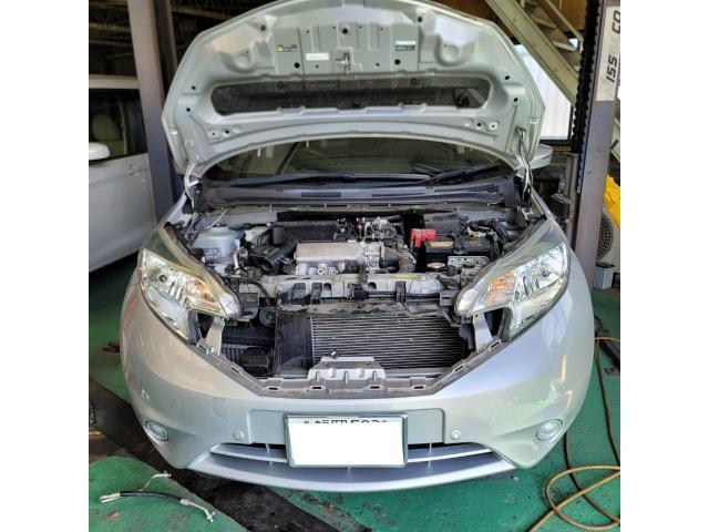 日産ノート　クーラー効かない　クーラーガス漏れ　サニーオート　福岡　福岡県　福岡市　東区　博多区　中央区　西区　南区　城南区　早良区　糟屋郡　古賀市　その他の地域の方も大歓迎